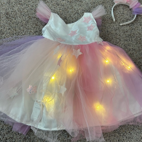 Pottery Barn Light up Unicorn Tutu costume with wings - Picture 7 of 9